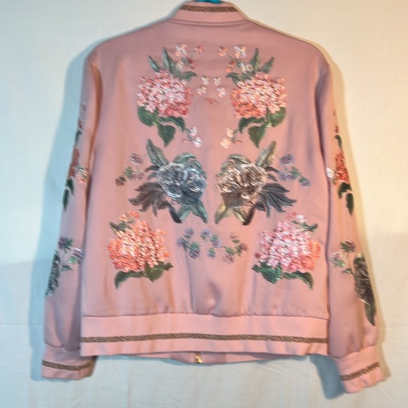 Ted Baker Women embroidered light weight jacket size 2 (US 4-6) pink - Picture 6 of 13